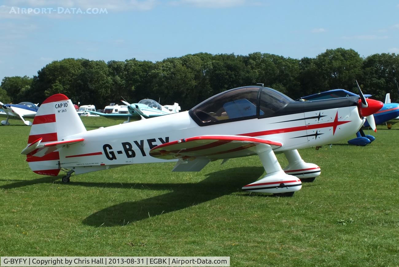 G-BYFY, 1992 Mudry CAP-10B C/N 263, at the LAA Rally 2013, Sywell