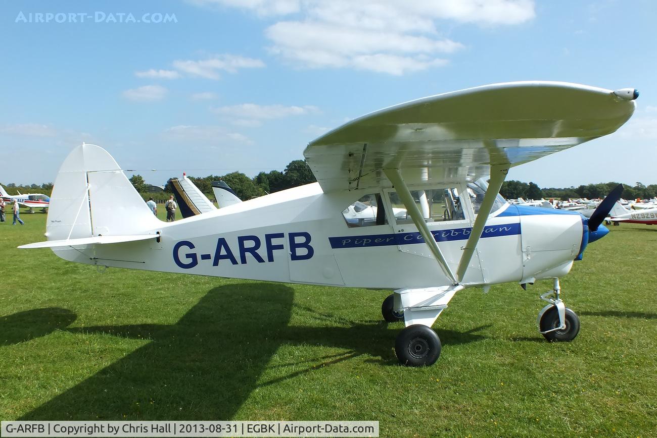 G-ARFB, 1960 Piper PA-22-150 Caribbean C/N 22-7518, at the LAA Rally 2013, Sywell
