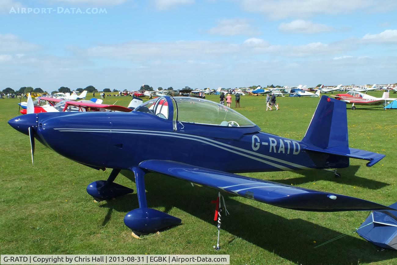 G-RATD, 2009 Vans RV-8 C/N PFA 303-13839, at the LAA Rally 2013, Sywell