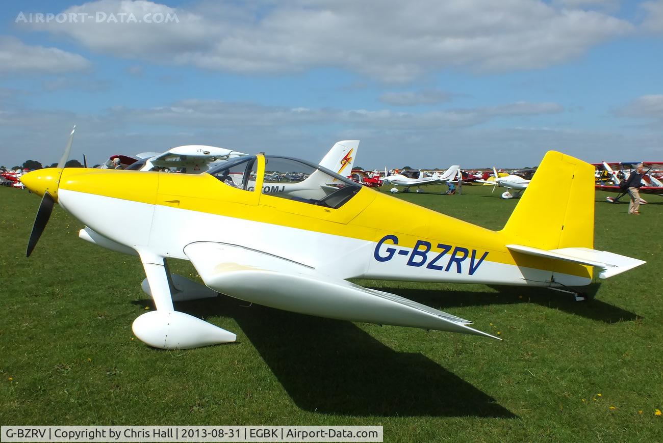G-BZRV, 2002 Vans RV-6 C/N PFA 181A-13573, at the LAA Rally 2013, Sywell
