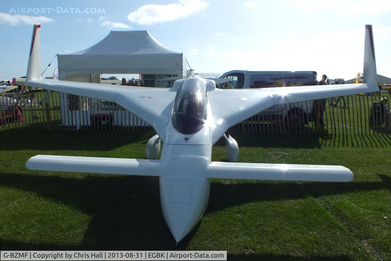 G-BZMF, 2002 Rutan Long-EZ C/N PFA 074A-10698, at the LAA Rally 2013, Sywell