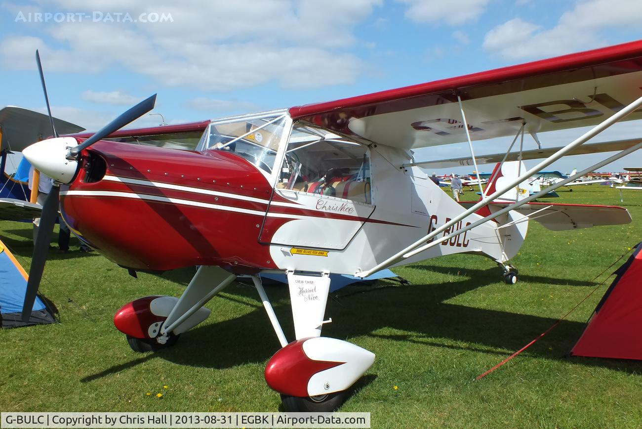 G-BULC, 1999 Light Aero Avid Speedwing Mark IV Flyer C/N PFA 189-12202, at the LAA Rally 2013, Sywell
