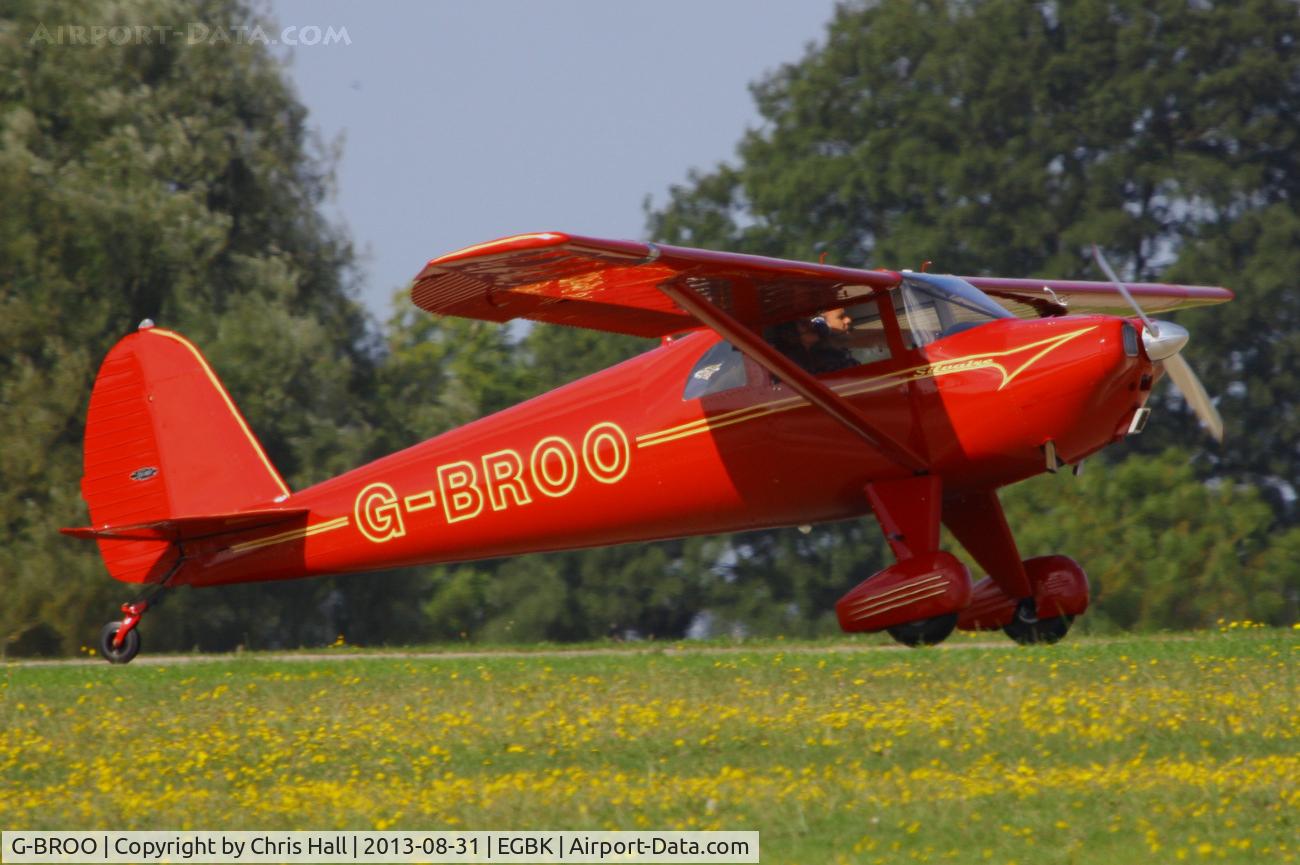 G-BROO, 1948 Luscombe 8E Silvaire C/N 6154, at the LAA Rally 2013, Sywell