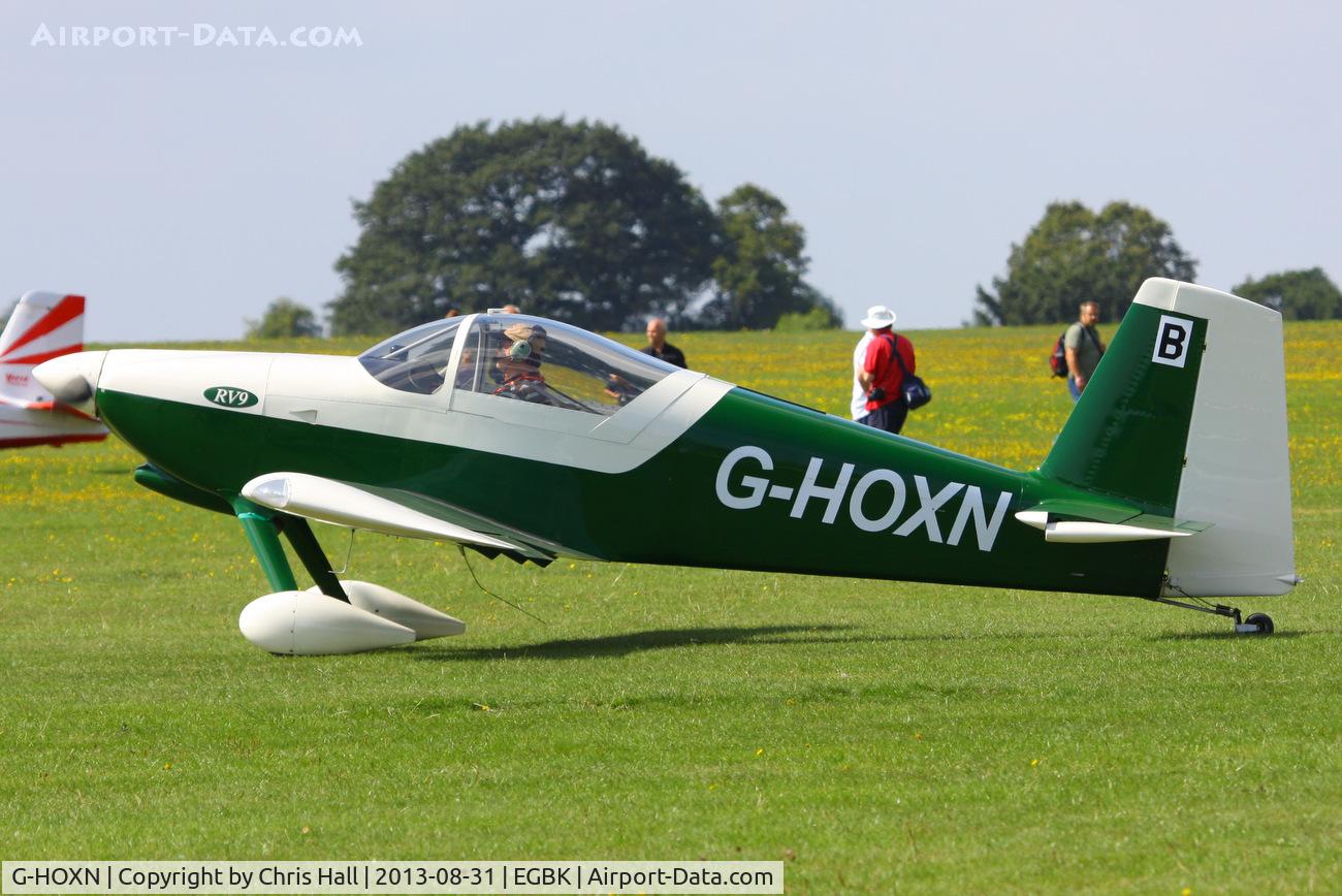 G-HOXN, 2007 Vans RV-9 C/N PFA 320-14229, at the LAA Rally 2013, Sywell