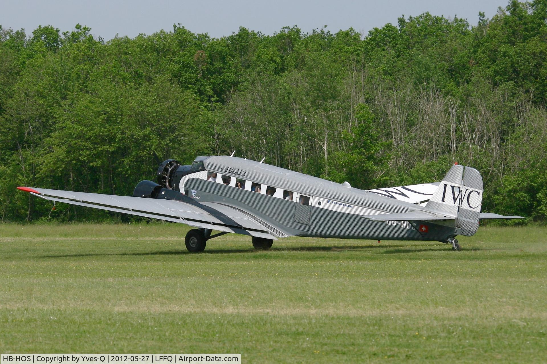 HB-HOS, 1939 Junkers Ju-52/3m g4e C/N 6580, Junkers Ju-52 3m g4e, La Ferte-Alais Airfield (LFFQ) Air show 2012