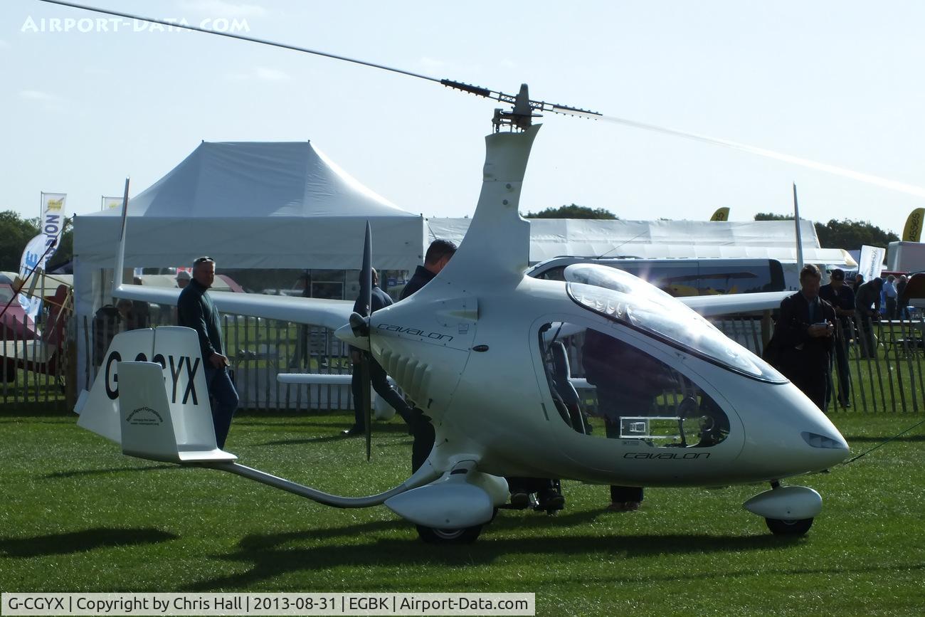 G-CGYX, 2011 Rotorsport UK Cavalon C/N RSUK/CVLN/001, at the LAA Rally 2013, Sywell