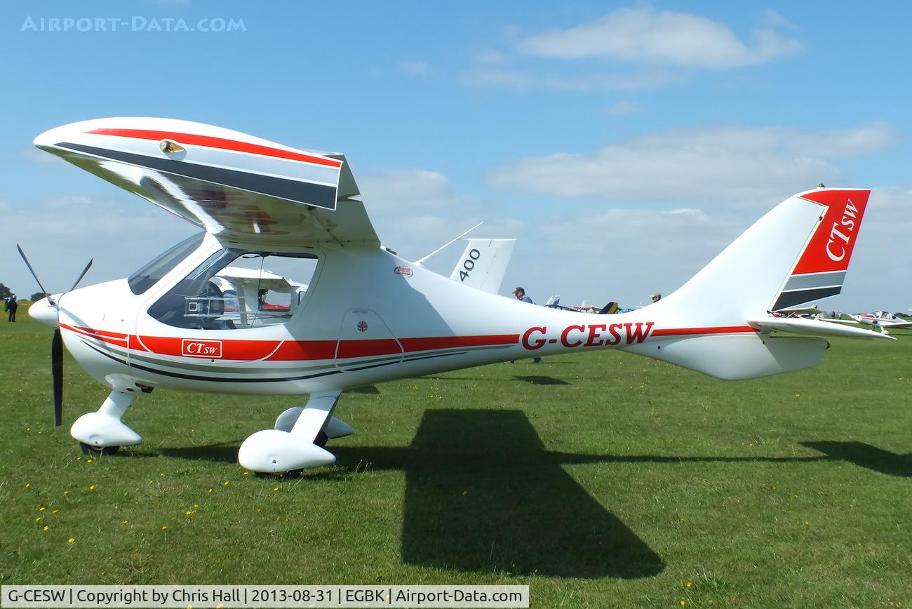 G-CESW, 2007 Flight Design CTSW C/N 8296, at the LAA Rally 2013, Sywell