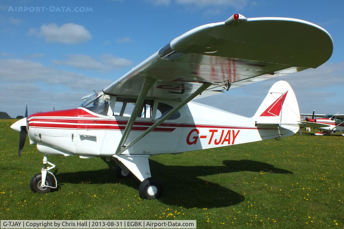 G-TJAY, 1952 Piper PA-22-135 Tri-Pacer C/N 22-730, at the LAA Rally 2013, Sywell