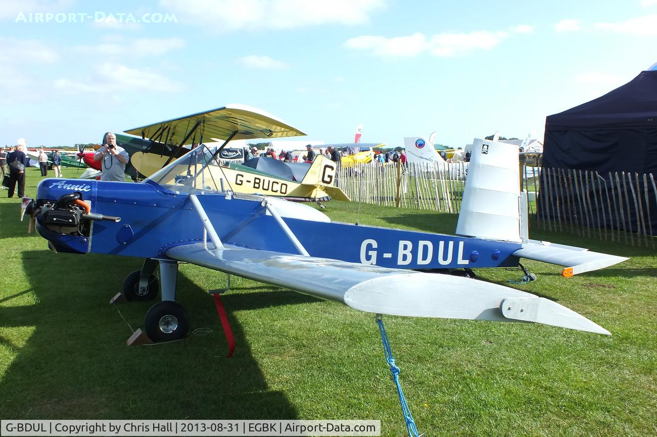 G-BDUL, 1976 Evans VP-1 Volksplane C/N PFA 1557, at the LAA Rally 2013, Sywell