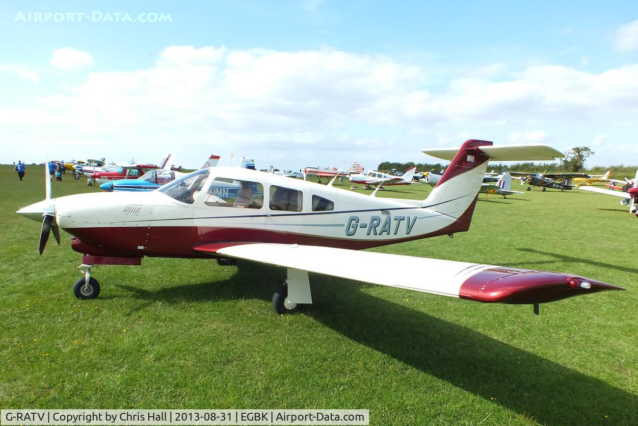 G-RATV, 1983 Piper PA-28RT-201T Turbo Arrow IV Arrow IV C/N 28R-8431005, at the LAA Rally 2013, Sywell