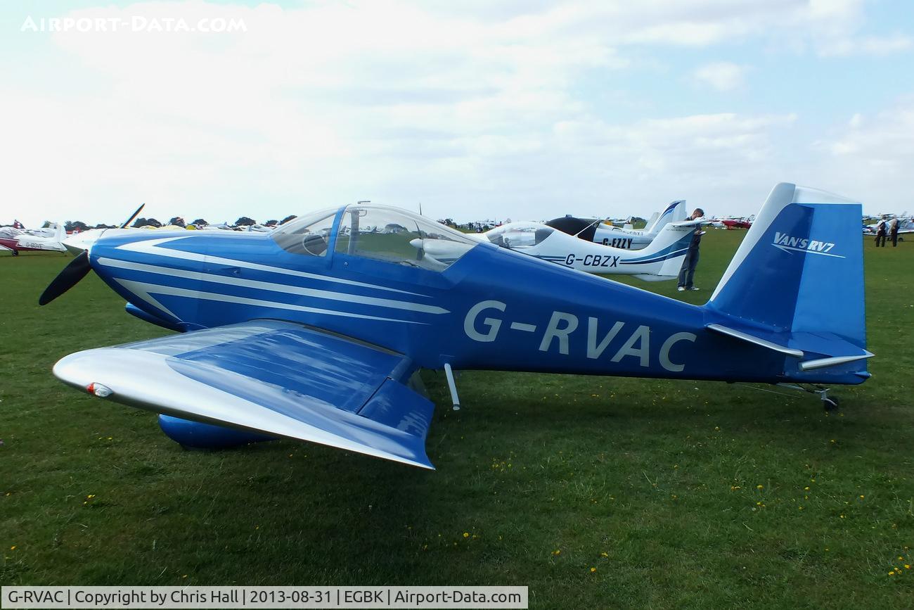 G-RVAC, 2005 Vans RV-7 C/N PFA 323-14445, at the LAA Rally 2013, Sywell