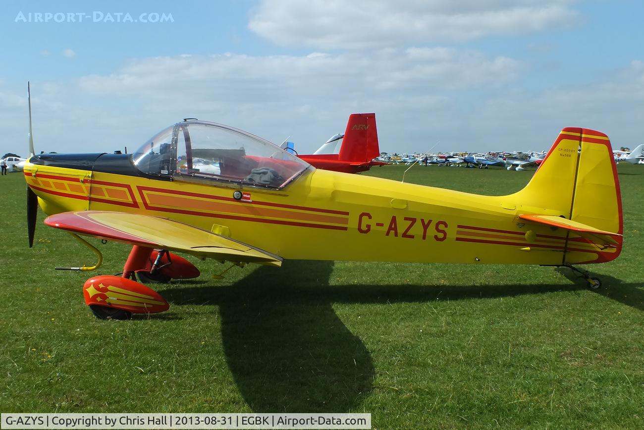 G-AZYS, 1961 Scintex CP-301C-1 Emeraude C/N 568, at the LAA Rally 2013, Sywell