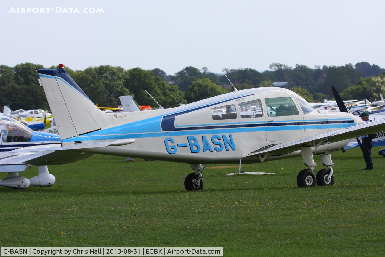 G-BASN, 1973 Beech C23 Sundowner 180 Sundowner 180 C/N M-1476, at the LAA Rally 2013, Sywell