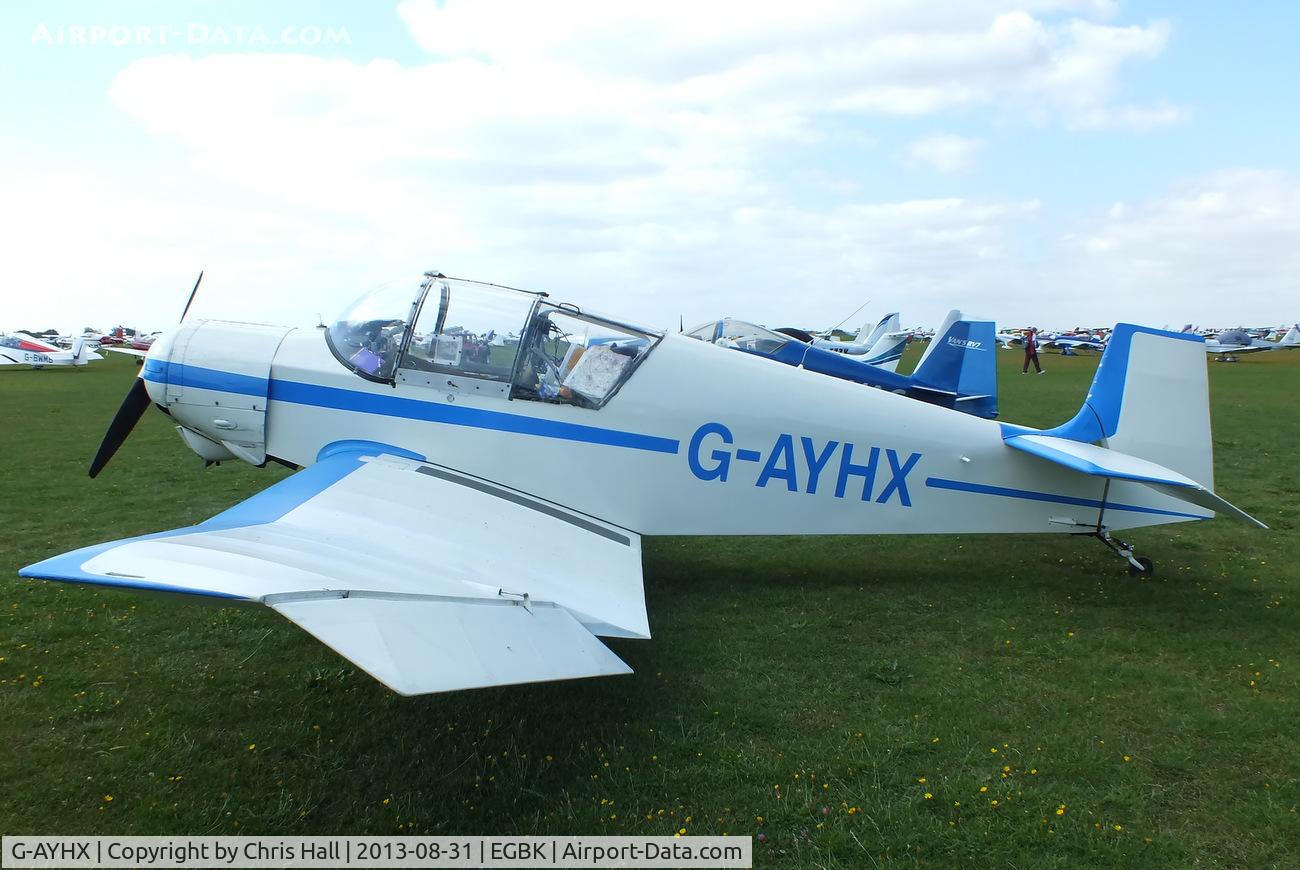 G-AYHX, 1958 SAN Jodel D-117A C/N 903, at the LAA Rally 2013, Sywell