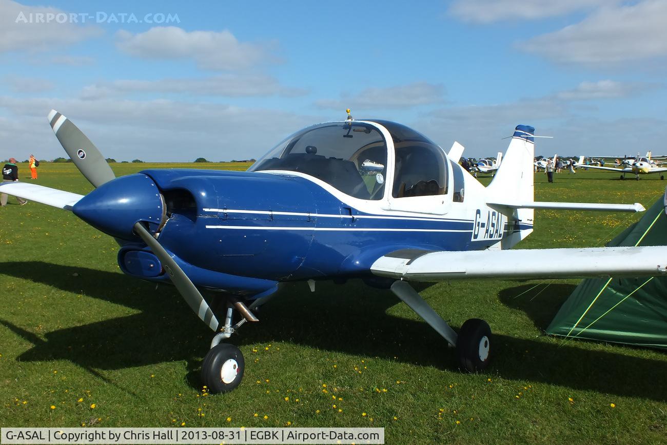 G-ASAL, 1973 Scottish Aviation Bulldog Series 120 Model 124 C/N BH120/239, at the LAA Rally 2013, Sywell