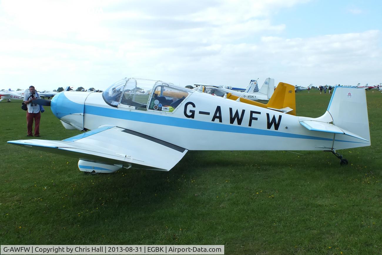 G-AWFW, 1957 SAN Jodel D-117 C/N 599, at the LAA Rally 2013, Sywell