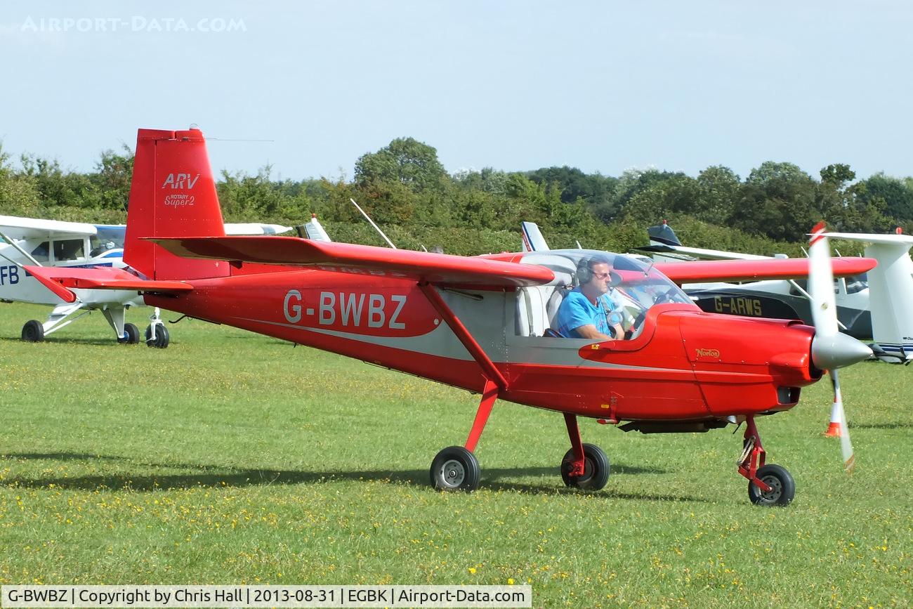 G-BWBZ, 1995 ARV K1 Super 2 C/N PFA 152-12802, at the LAA Rally 2013, Sywell