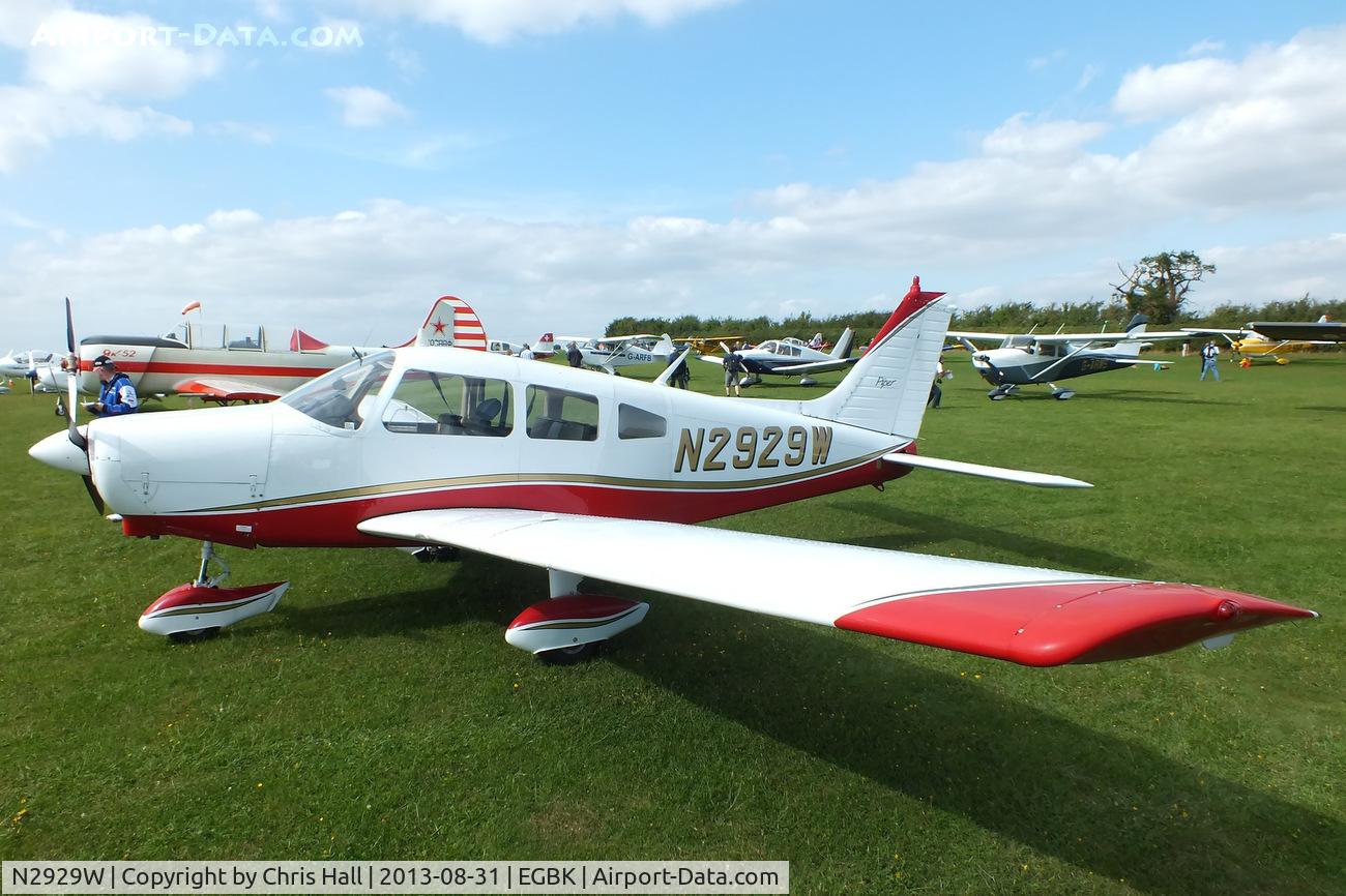 N2929W, 1974 Piper PA-28-151 Cherokee Warrior C/N 28-7415457, at the LAA Rally 2013, Sywell