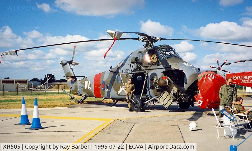 XR505, 1963 Westland Wessex HC.2 C/N WA130, Westland WS.58 HC.2 Wessex [WA130] (Royal Air Force) RAF Fairford~G 22/07/1995