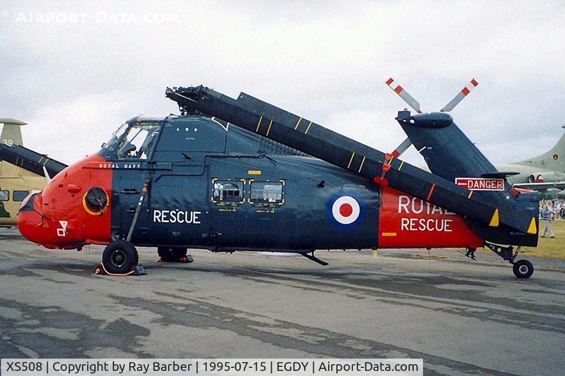 XS508, 1964 Westland Wessex HU.5 C/N WA177, Westland WS.58 HU.5 Wessex [WA177] (Royal Navy) RNAS Yeovilton~G 15/07/1995