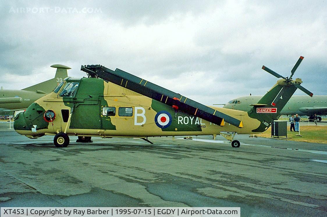 XT453, 1965 Westland Wessex HU.5 C/N WA275, Westland WS.58 HU.5 Wessex [WA275] (Royal Navy) RNAS Yeovilton~G 15/07/1995