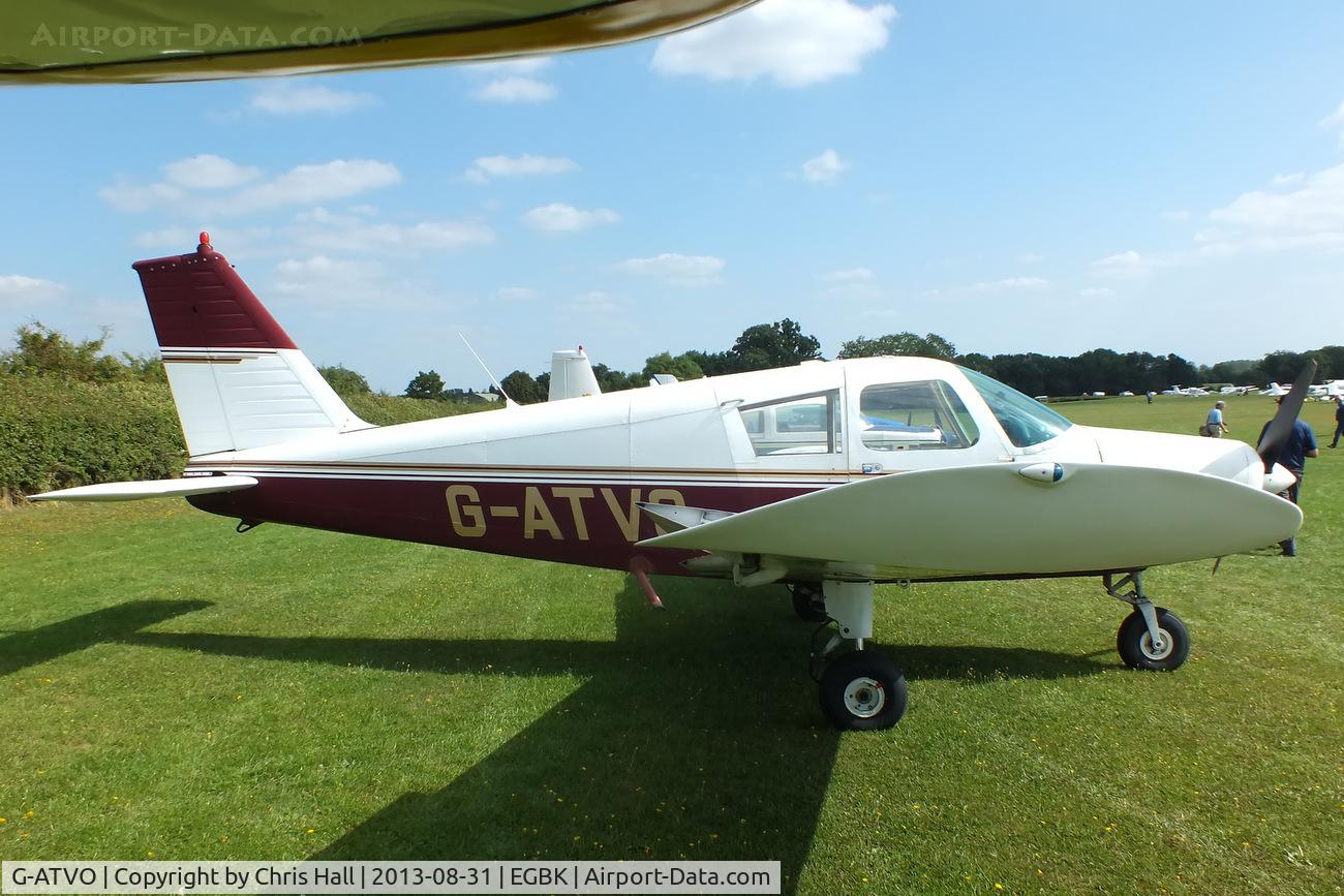 G-ATVO, 1966 Piper PA-28-140 Cherokee C/N 28-22020, at the LAA Rally 2013, Sywell