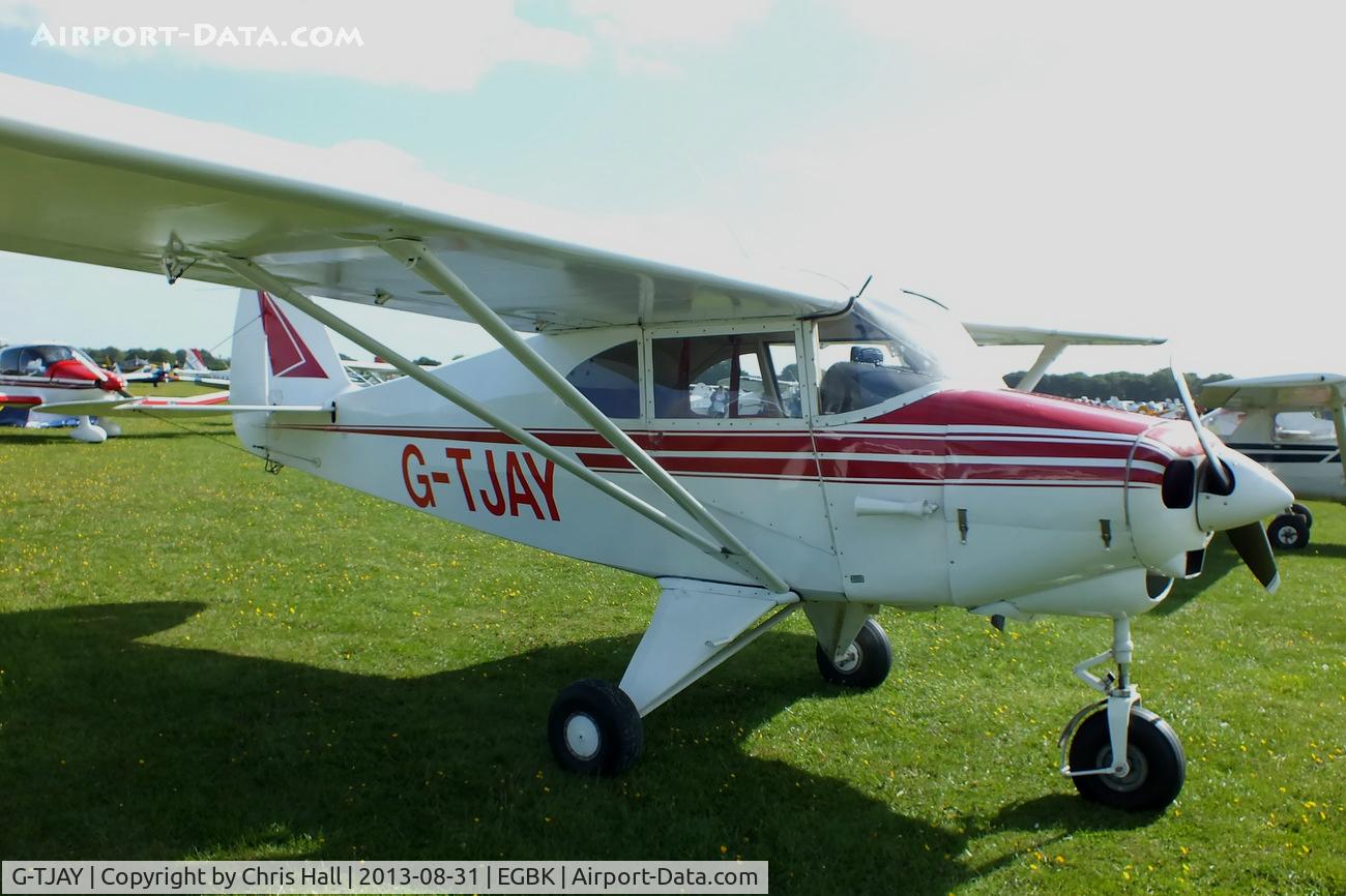 G-TJAY, 1952 Piper PA-22-135 Tri-Pacer C/N 22-730, at the LAA Rally 2013, Sywell