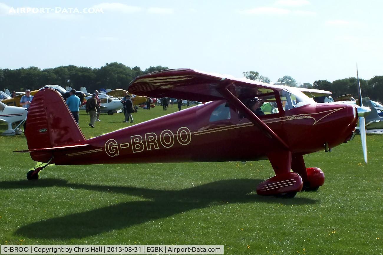 G-BROO, 1948 Luscombe 8E Silvaire C/N 6154, at the LAA Rally 2013, Sywell