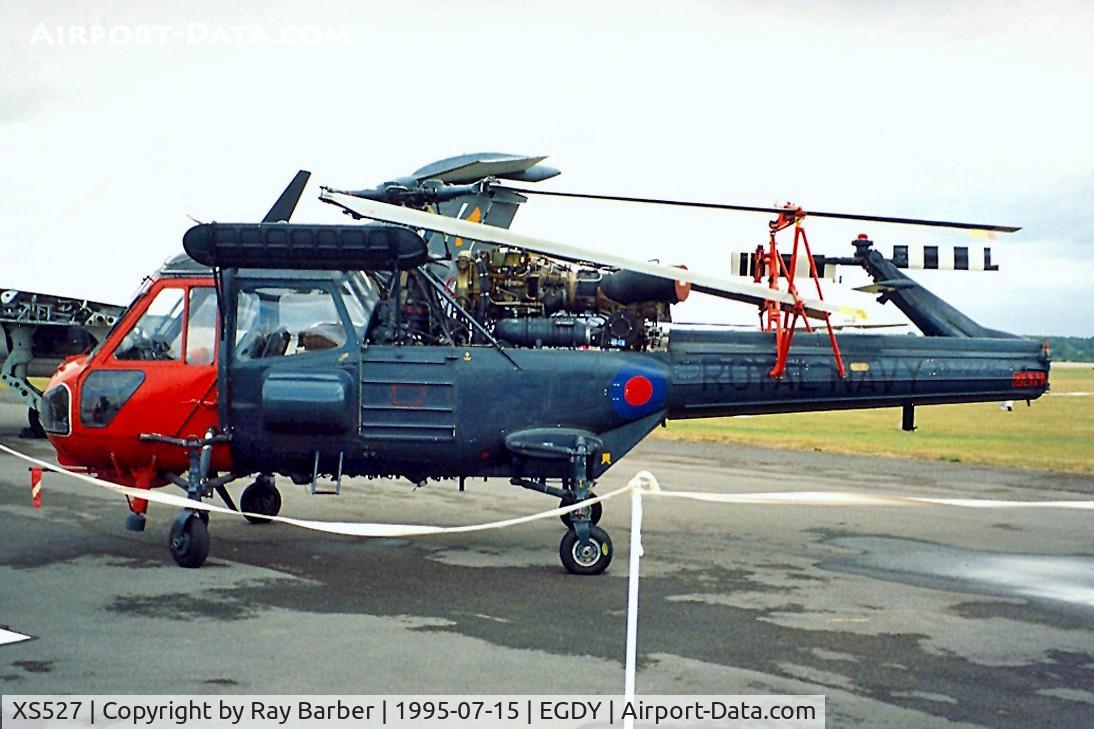 XS527, 1963 Westland Wasp HAS.1 C/N F9543, Westland Wasp HAS.1 [F.9543] (Royal Navy) RNAS Yeovilton~G 15/07/1995