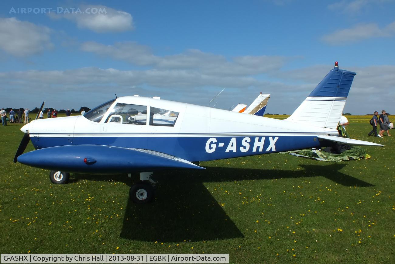 G-ASHX, 1963 Piper PA-28-180 Cherokee C/N 28-1266, at the LAA Rally 2013, Sywell