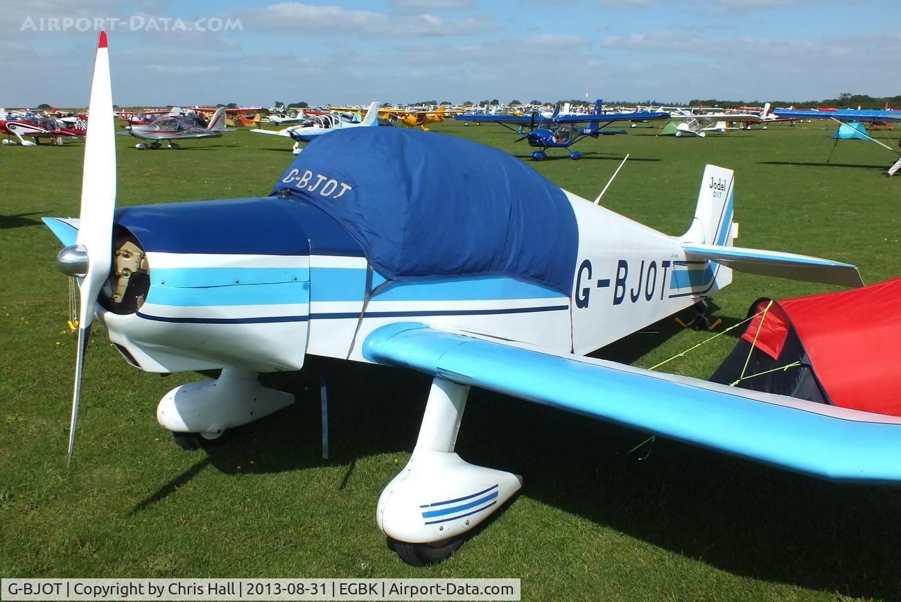 G-BJOT, 1957 SAN Jodel D-117 C/N 688, at the LAA Rally 2013, Sywell