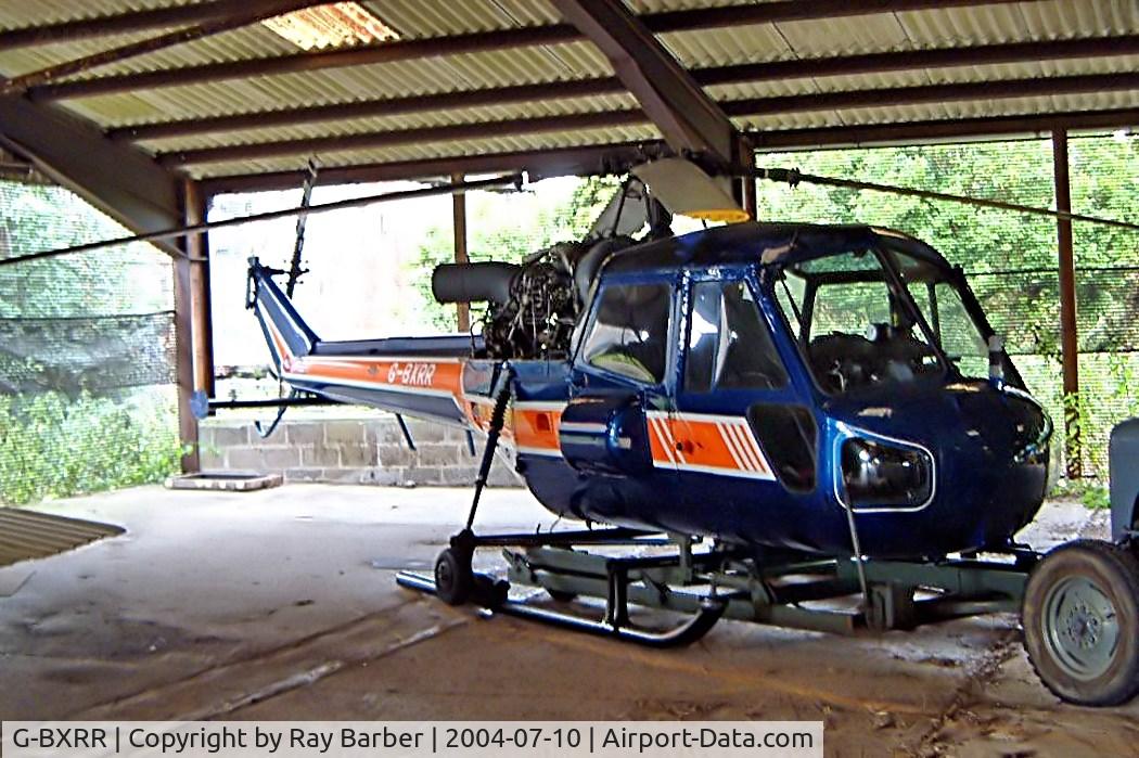 G-BXRR, 1970 Westland Scout AH.1 C/N F9740, Westland Scout AH.1 [F.9740] Draycott Farm~G 10/07/2004