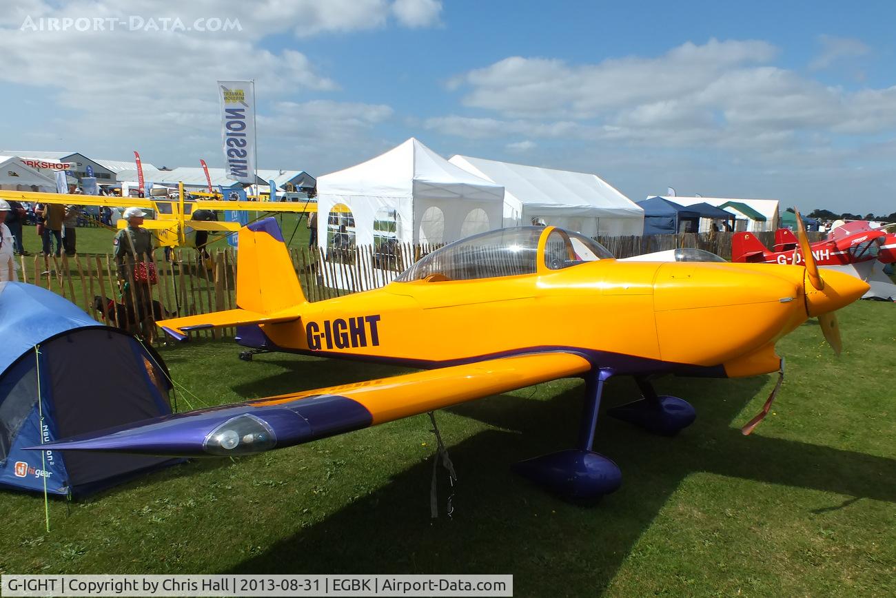 G-IGHT, 2010 Vans RV-8 C/N PFA 303-14520, at the LAA Rally 2013, Sywell