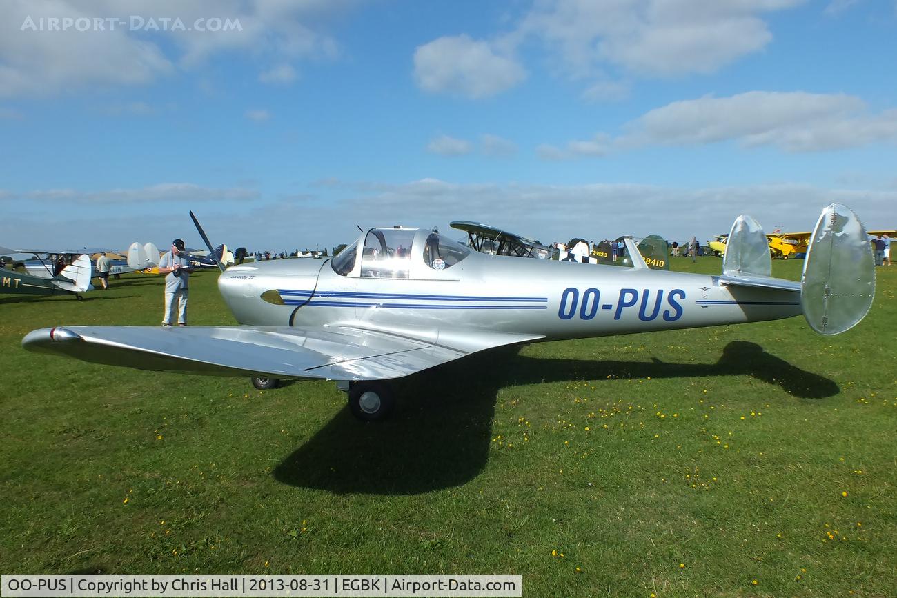 OO-PUS, 1947 Erco 415D Ercoupe C/N 4577, at the LAA Rally 2013, Sywell