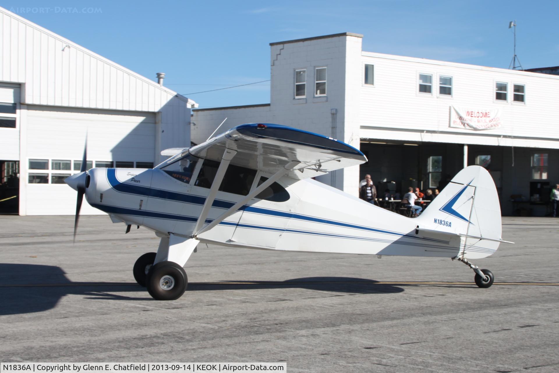 N1836A, 1952 Piper PA-20 Pacer C/N 20-875, Taxiing for departure