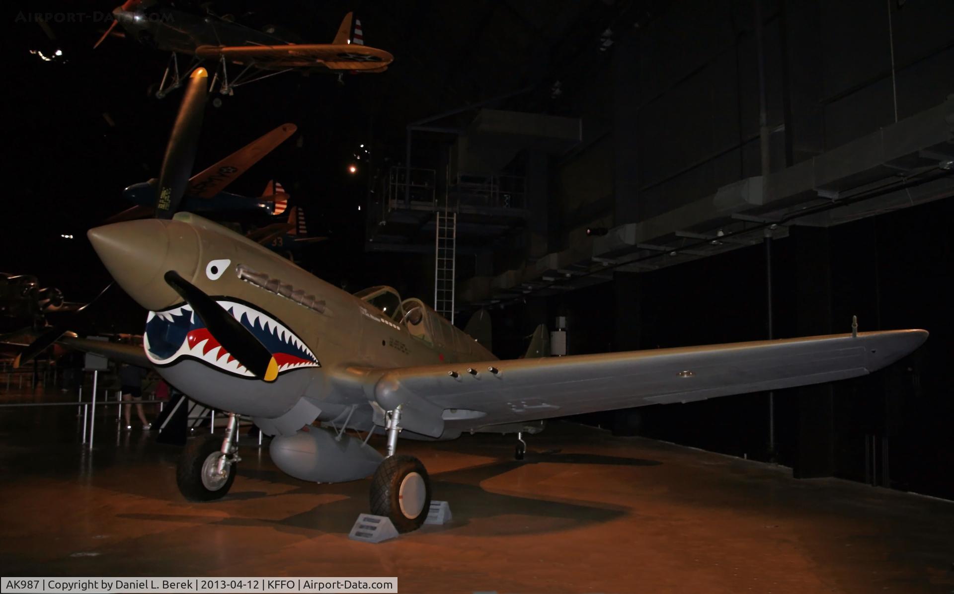 AK987, 1942 Curtiss P-40E Kittyhawk 1A C/N 18731, This P-40 was originally built as a Kittyhawk for the RAF/