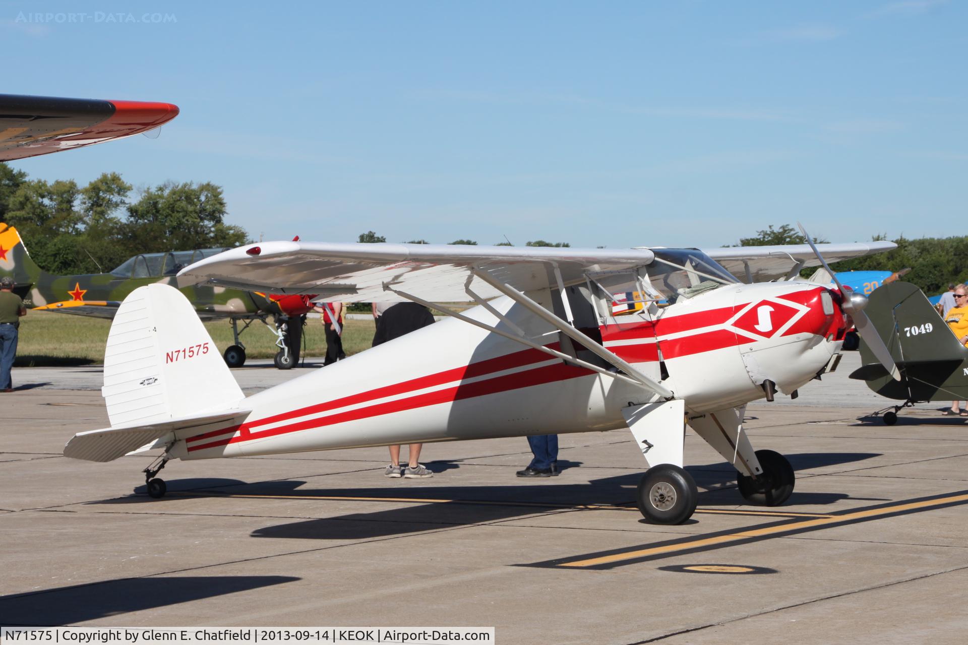 N71575, 1946 Luscombe 8A C/N 3002, Parked for the breakfast