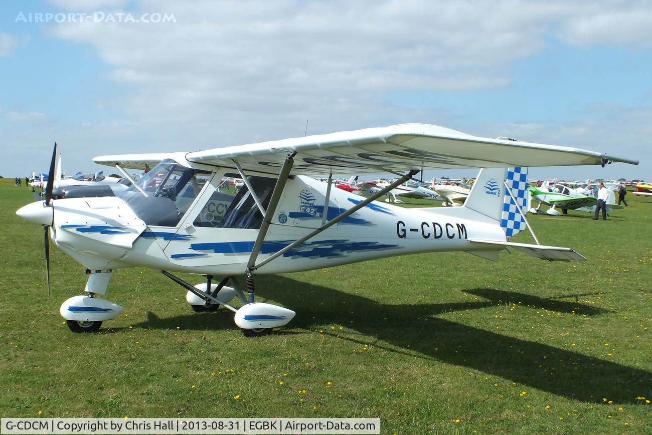 G-CDCM, 2005 Comco Ikarus C42 FB UK C/N PFA 322-14280, at the LAA Rally 2013, Sywell