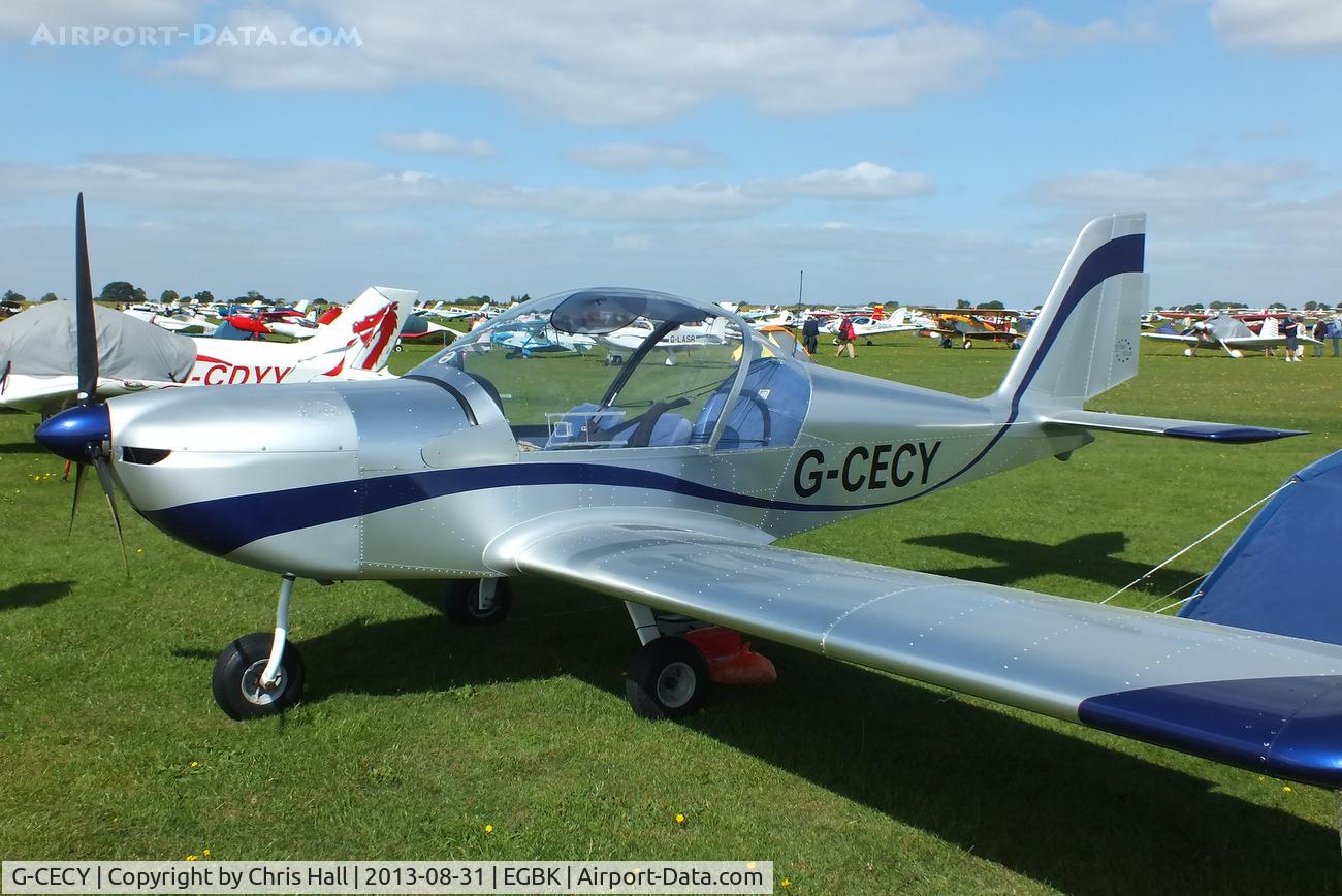 G-CECY, 2006 Aerotechnik EV-97 Eurostar C/N PFA 315-14551, at the LAA Rally 2013, Sywell