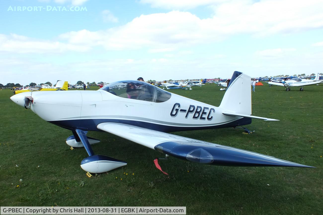G-PBEC, 2007 Vans RV-7 C/N PFA 323-14382, at the LAA Rally 2013, Sywell