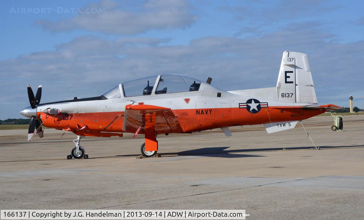166137, Raytheon T-6B Texan II C/N PN-128, At NAF Washington.