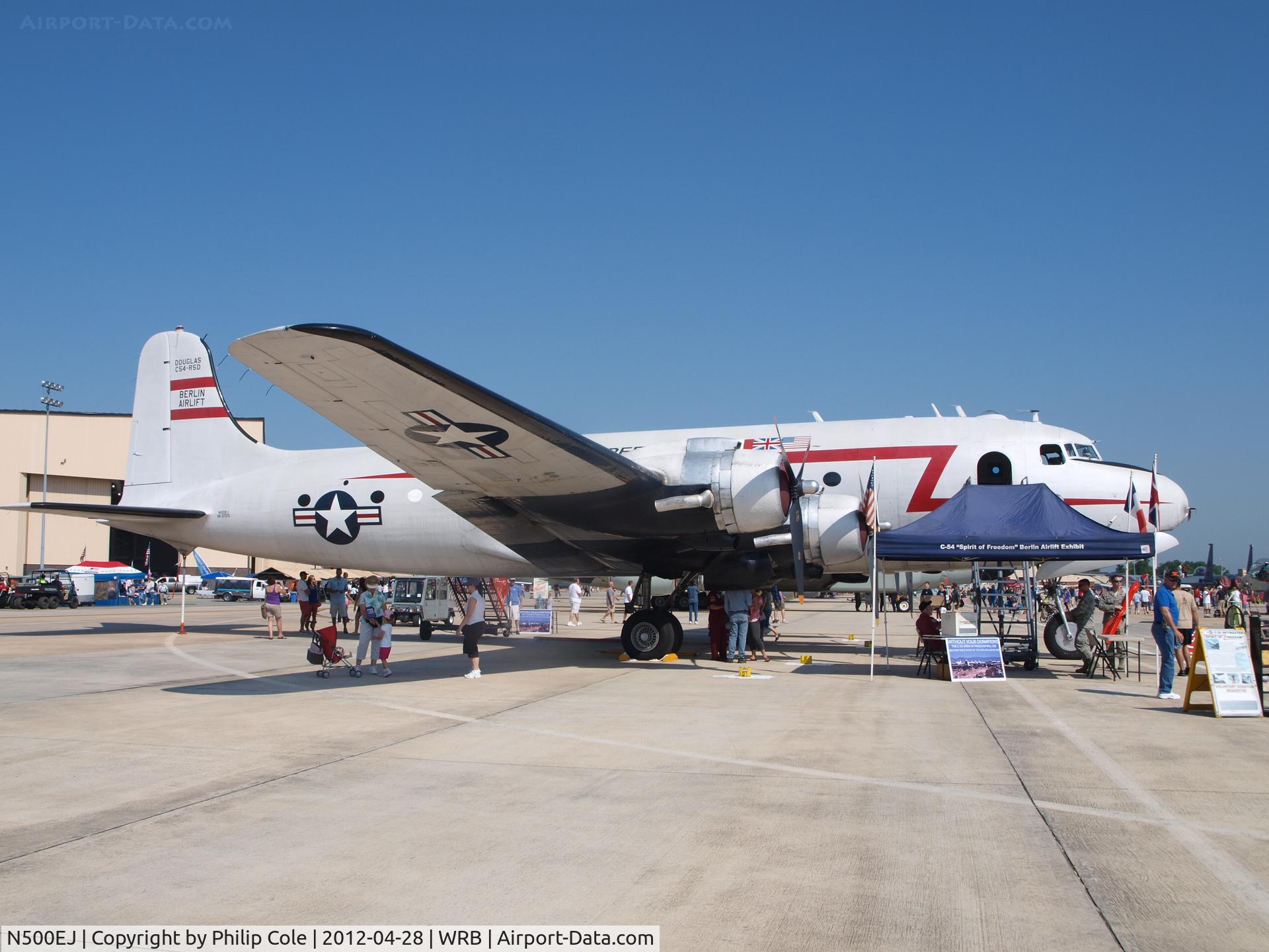 N500EJ, 1945 Douglas C-54E Skymaster (DC-4A) C/N DO316, Warner Robins Airshow 2012