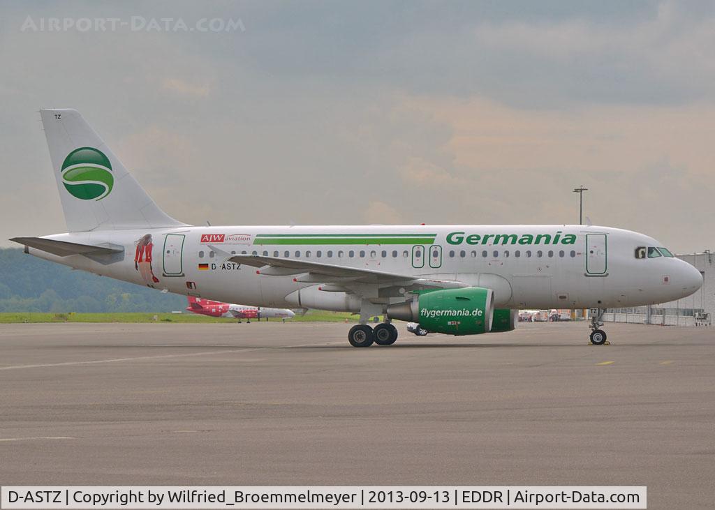 D-ASTZ, 2007 Airbus A319-112 C/N 3019, Waiting for taxi clearance.