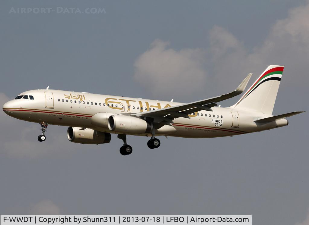 F-WWDT, 2013 Airbus A320-232 C/N 5714, C/n 5714 - To be A6-EIS and first with sharklets