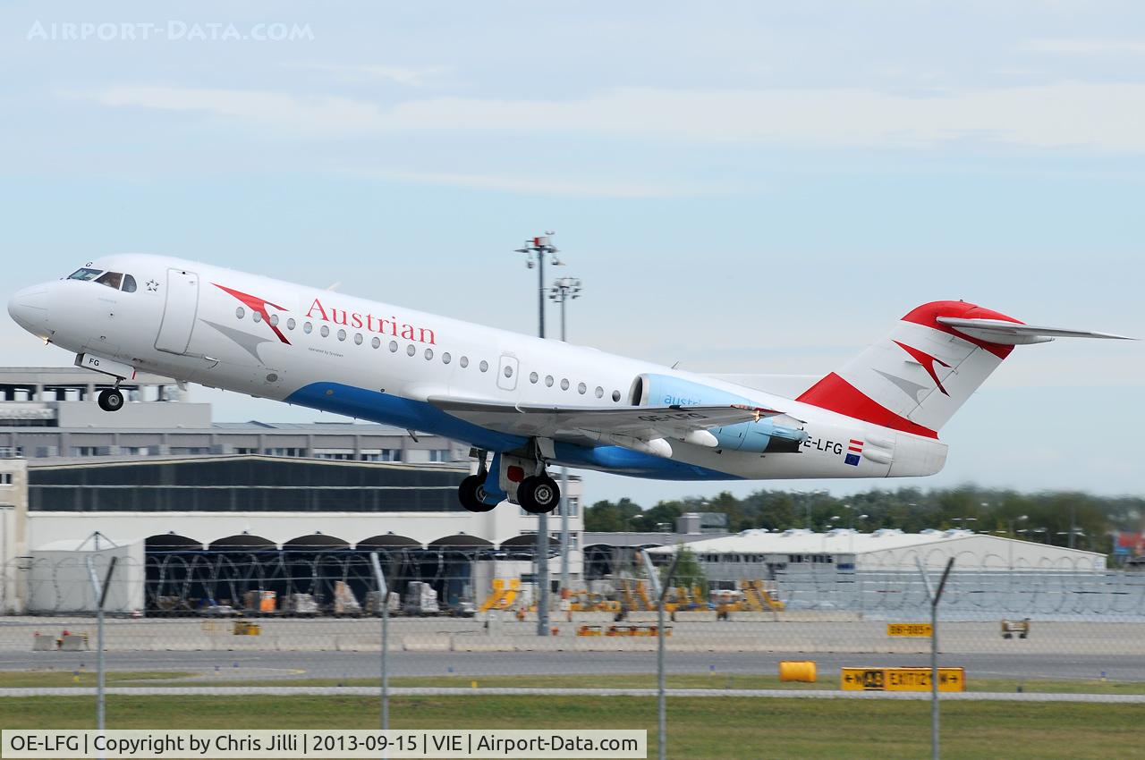 OE-LFG, 1995 Fokker 70 (F-28-0070) C/N 11549, Austrian Airlines