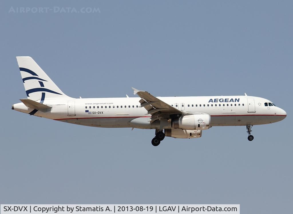 SX-DVX, 2009 Airbus A320-232 C/N 3829, Landing on 03L