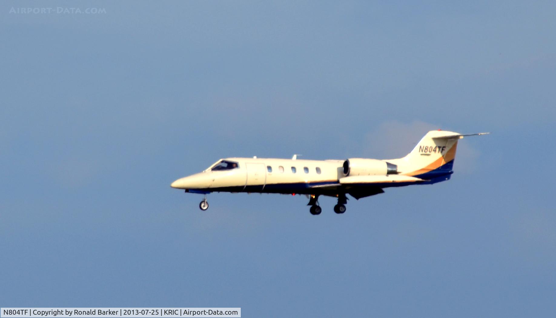 N804TF, 1981 Gates Learjet Corp. 35A C/N 404, On final, RIC
