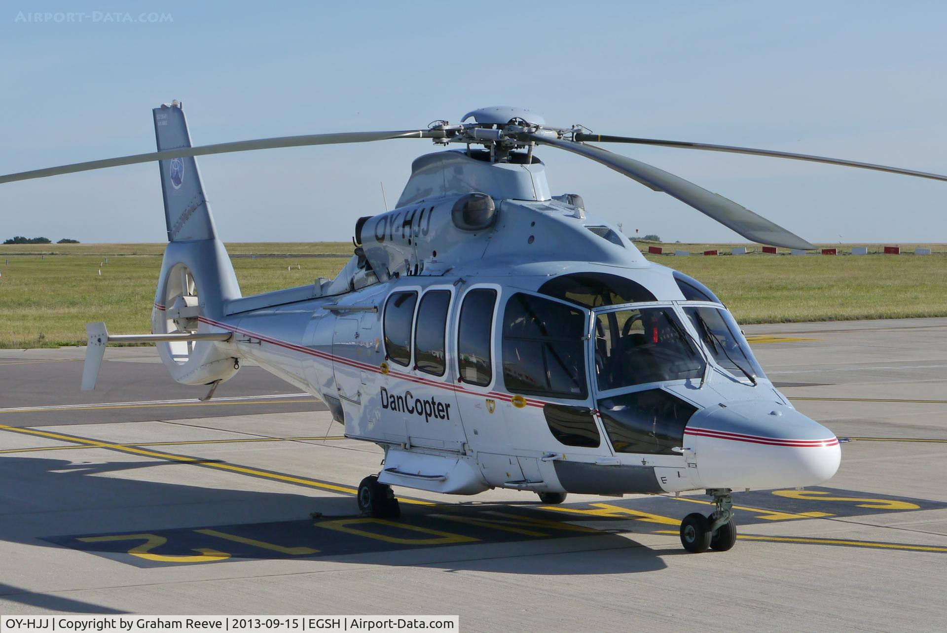 OY-HJJ, 2003 Eurocopter EC-155B-1 C/N 6662, Parked at Norwich.