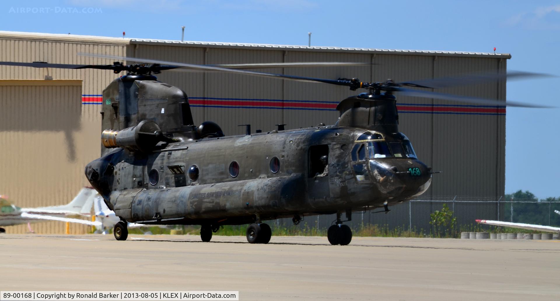 89-00168, 1989 Boeing Vertol CH-47D Chinook C/N M.3322, Former 70-15027 taxi for takeoff
