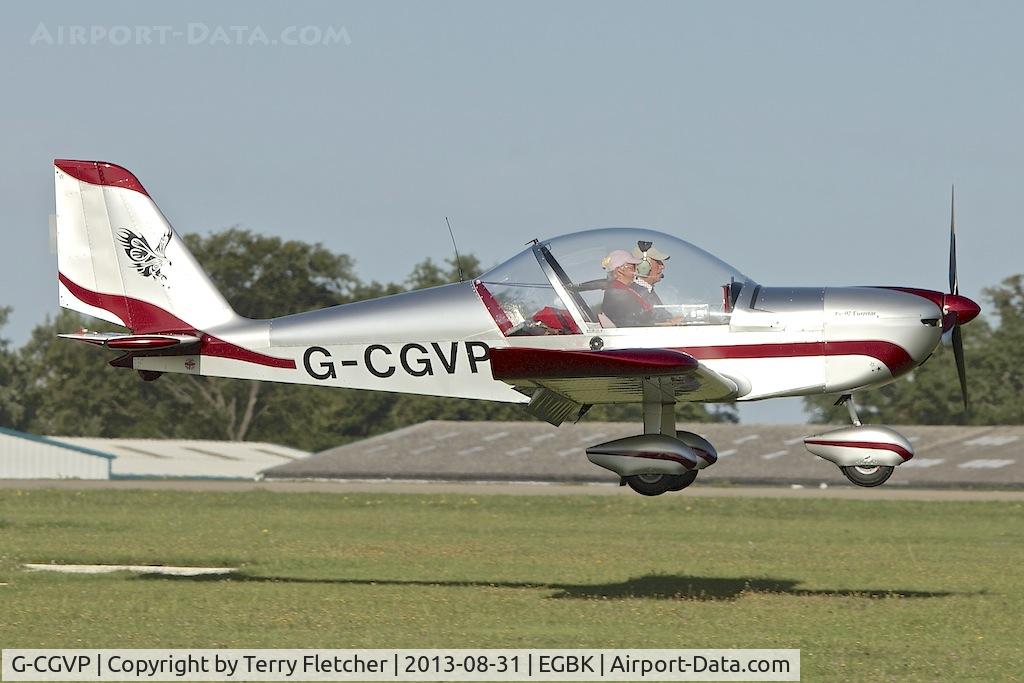 G-CGVP, 2011 Aerotechnik EV-97 Eurostar C/N LAA 315-15047, Attended the 2013 Light Aircraft Association Rally at Sywell in the UK